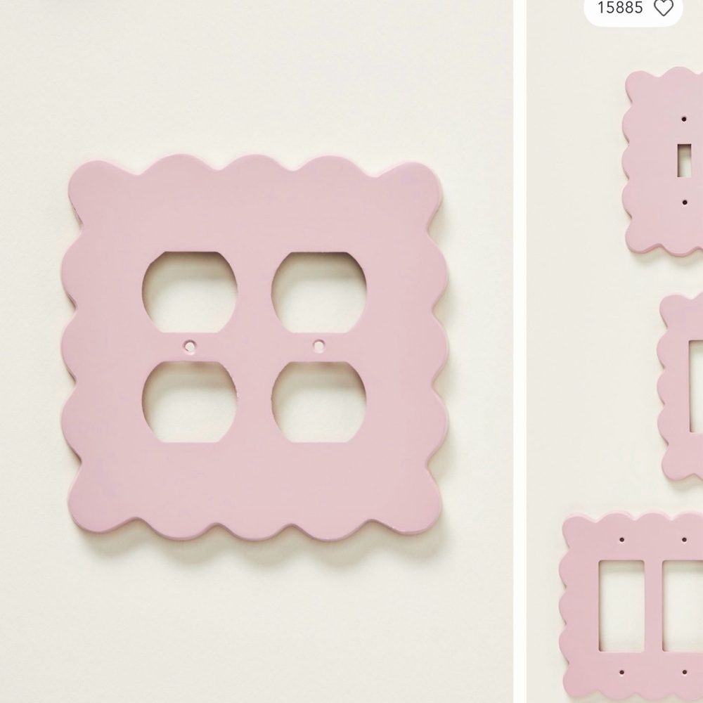 Anthropologie Wiggle Scalloped Switch Plate
